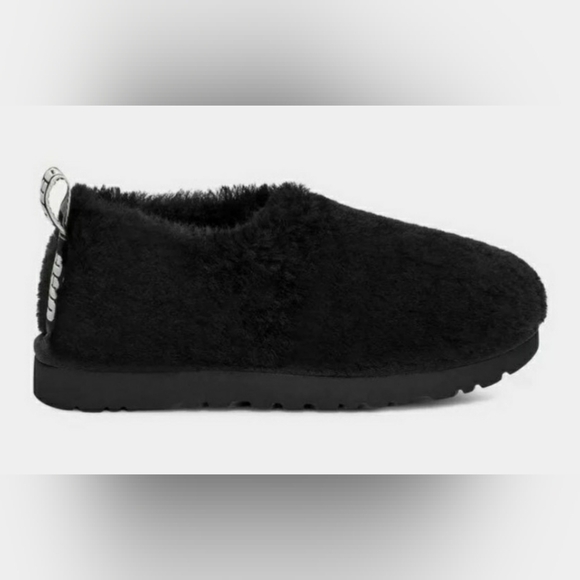 UGG Women's CLASSIC COZY BOOTIE Slipper Shoe Wmns 10 BLACK - Picture 1 of 7